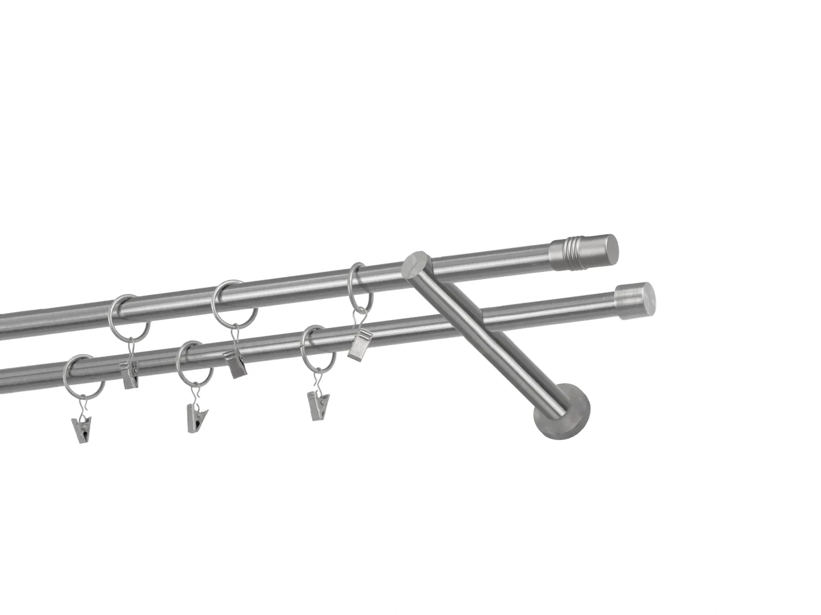 Garniže 16x16mm - dvojradové - CYLINDER - satin