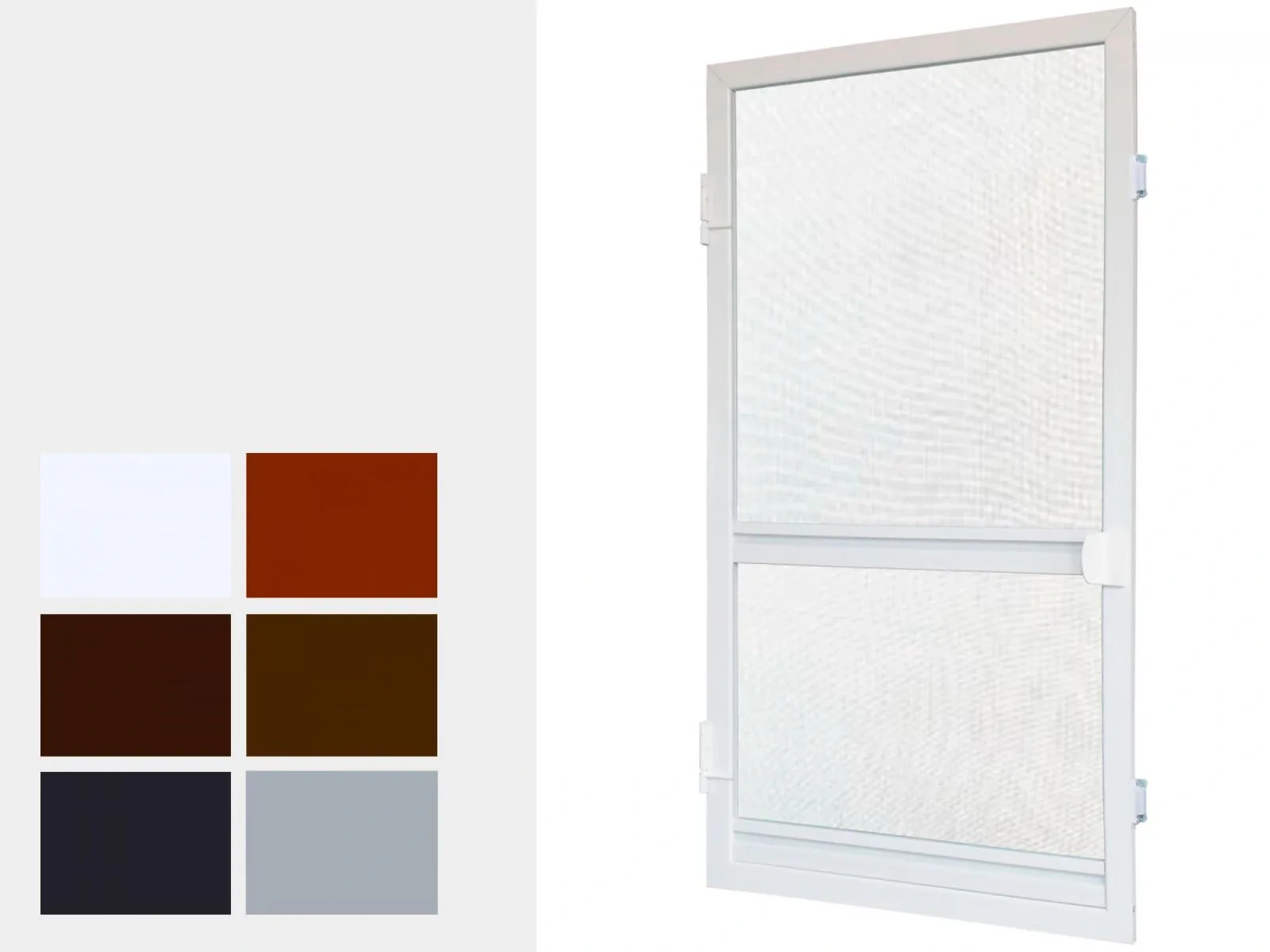 Sieťky na DVERE - pántové - bežné odtiene