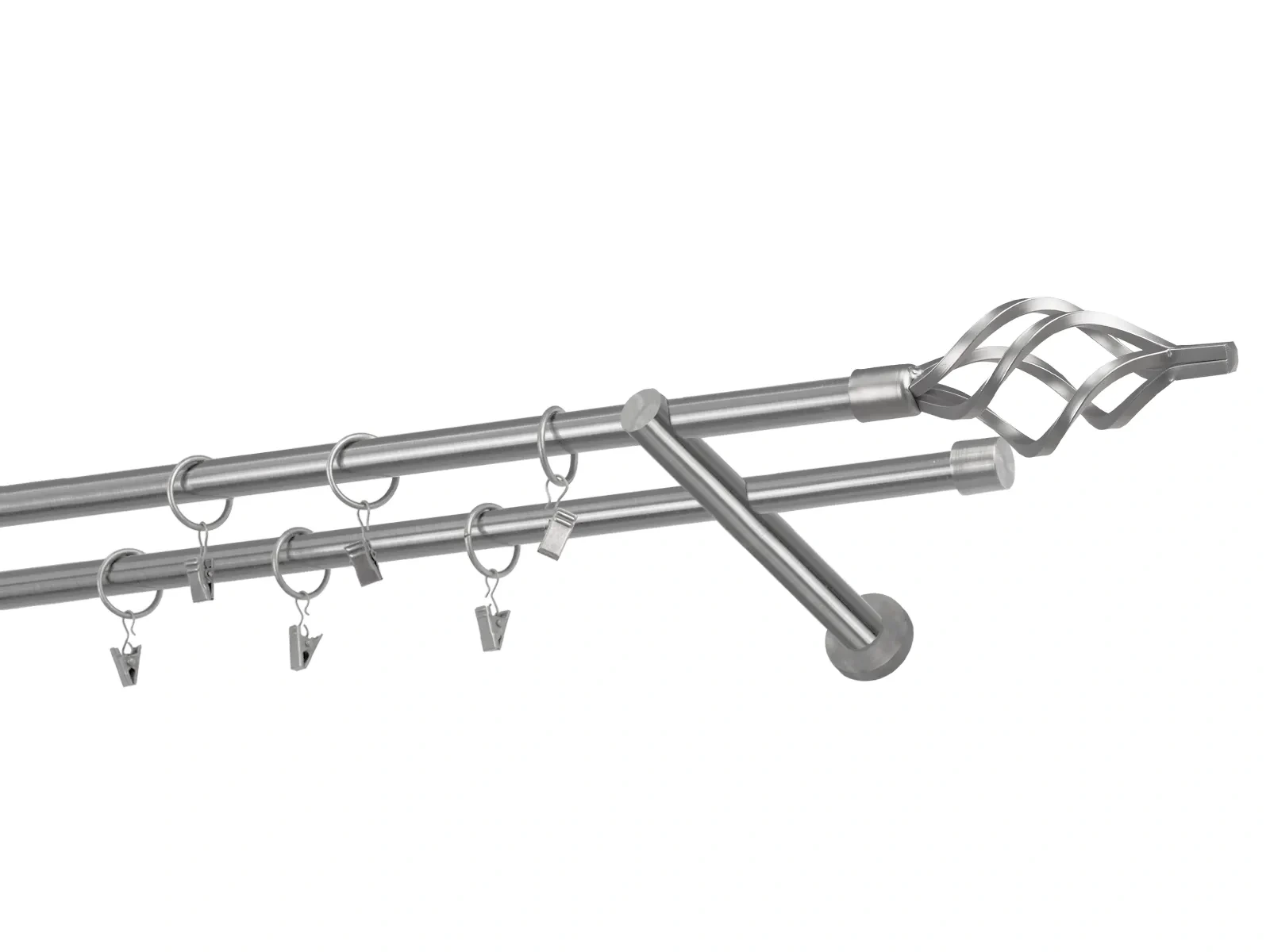Garniže 16x16mm - dvojradové - GUĽA AZUR - satin