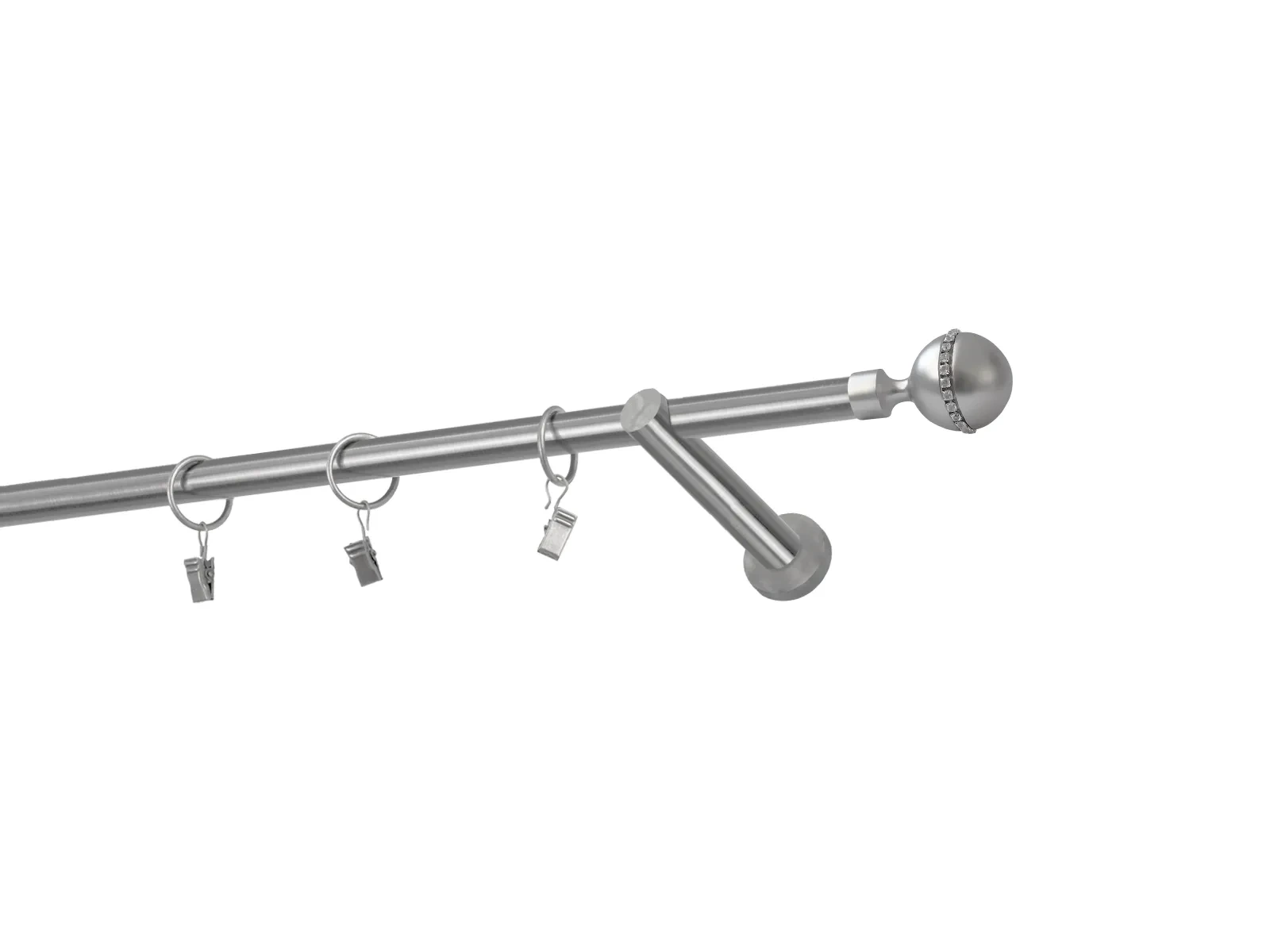 Garniže 16mm - jednoradové - KALISTO CRYSTAL - satin