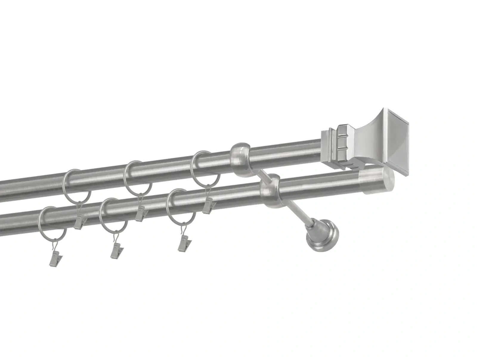 Garniže 25x25mm - dvojradové - VEŽA - satin