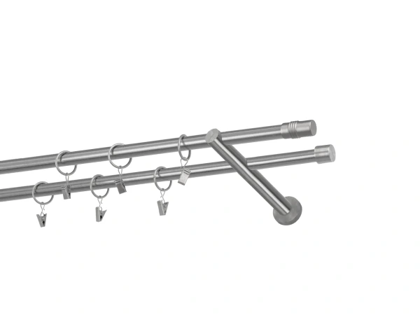 Garniže 16x16mm - dvojradové - CYLINDER - satin