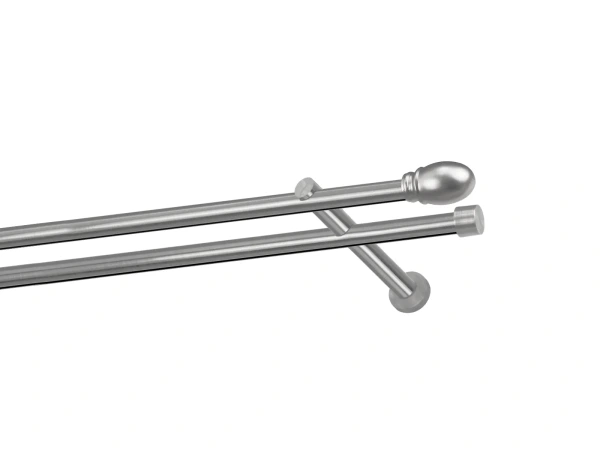 Garniža 19x19mm - drážková tyč - 2rady - BELUNO - satin 1