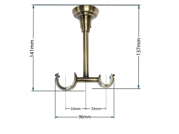 Garniže 25x16mm - dvojradové - ŽALUĎ - antik 4