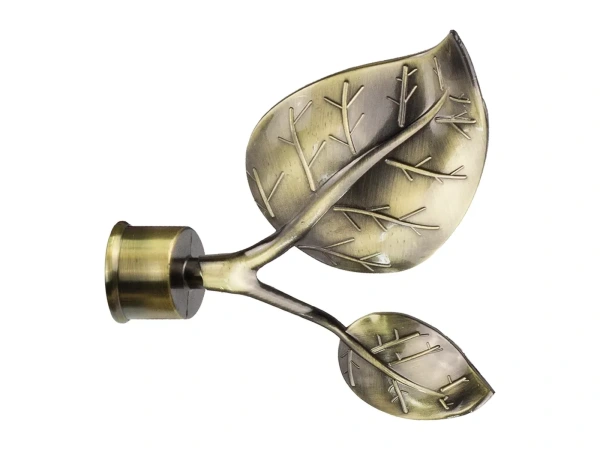 Garniže 25x16mm - dvojradové - LIST VEĽKÝ antik 2