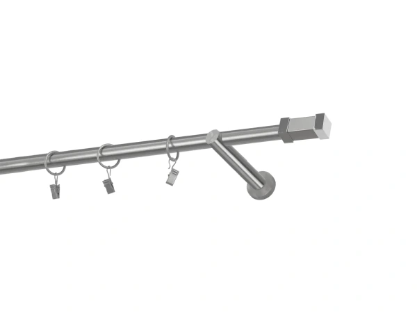 Garniže 19mm - jednoradové - QUADRO - satin