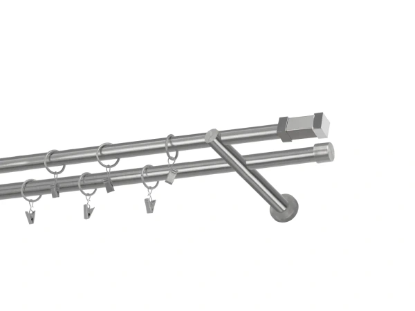 Garniže 19x19mm - dvojradové - QUADRO - satin