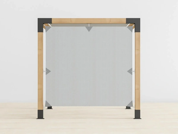 Pergola VEGAS - voľne stojaca so spodným vencom a  pätkami - 2 sekčná 2