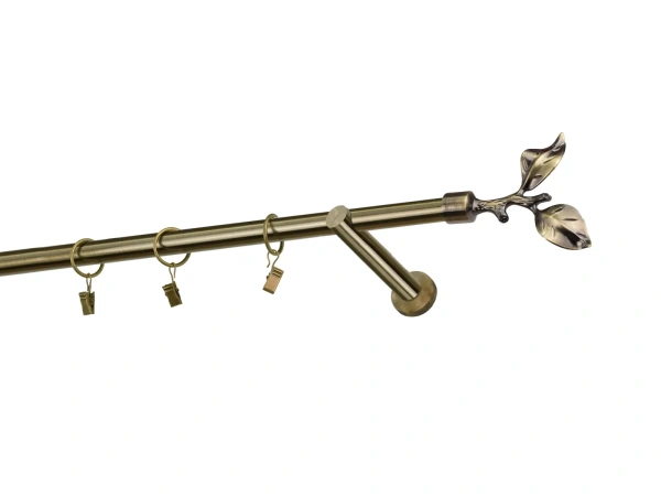 Garniže 19mm - jednoradové - LIST ROSE - antik