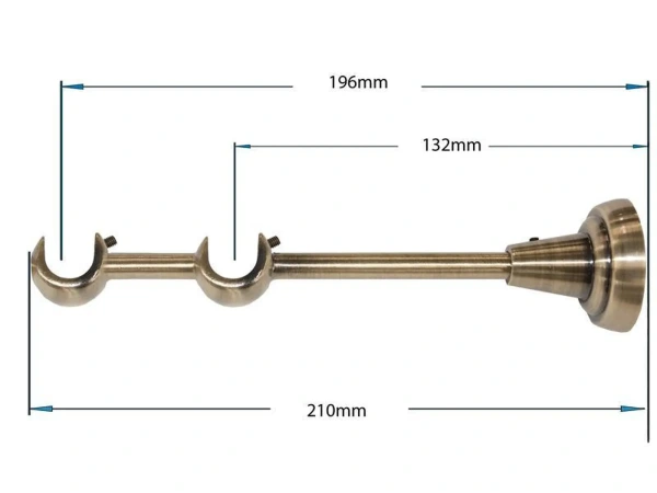 Garniže 16x16mm - dvojradové - VIOLO - antik 2