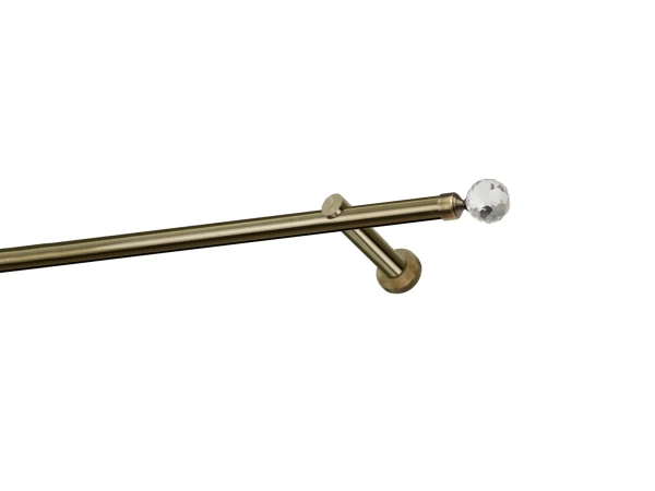 Garniža 19mm - drážková tyč - 1rad - GUĽA CRYSTAL - antik 1