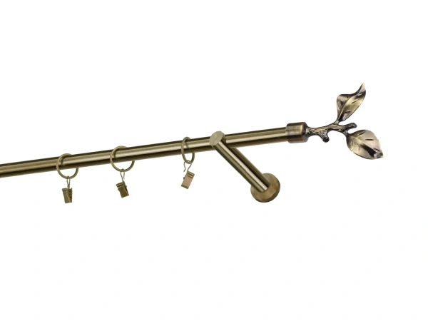 Garniže 16mm - jednoradové - LIST ROSE - antik