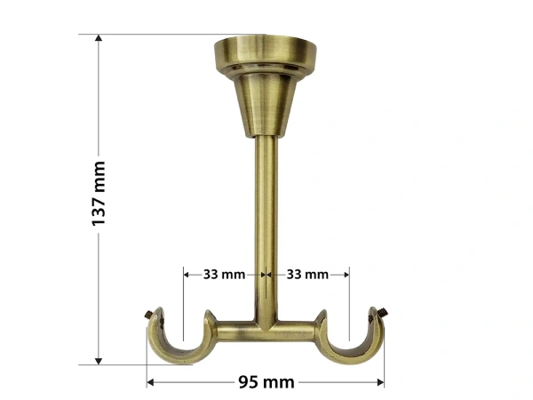 Garniže 19x19mm - dvojradové - VENEZIA - antik 5