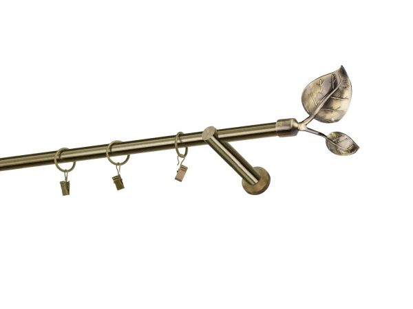 Garniže 16mm - jednoradové - LIST VEĽKÝ - antik