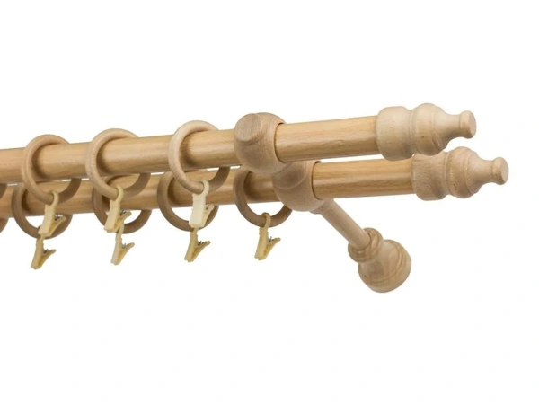 Garniže drevená 28x28mm dvojradové - BUK