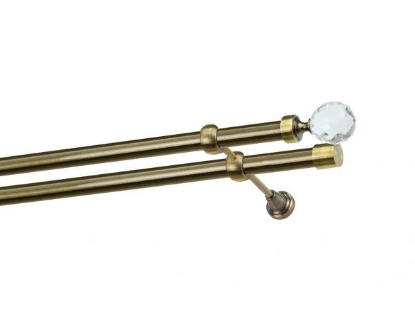 Garniže 25x25mm - dvojradové - GUĽA CRYSTAL - antik 1