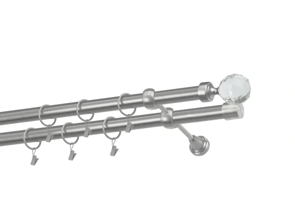 Garniže 25x25mm - dvojradové - GUĽA CRYSTAL - satin