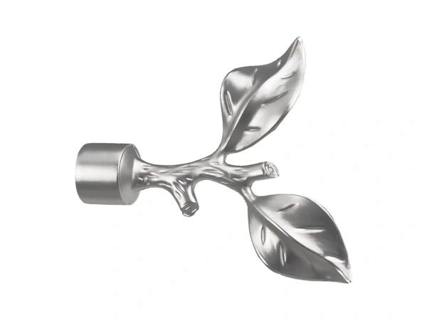 Garniža 19mm - drážková tyč - 1rad - LIST ROSE - satin 2