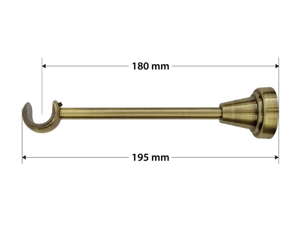 Garniže 19mm - jednoradové - LIST VEĽKÝ - antik 4