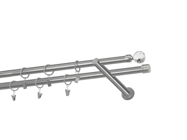 Garniže 19x19mm - dvojradové - GUĽA CRYSTAL - satin