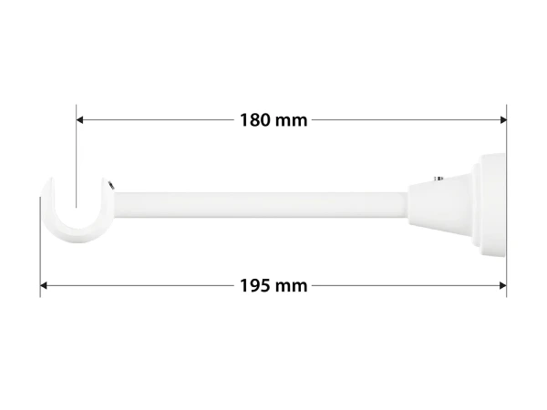Garniža 19mm obyčajná tyč - 1rad - SFERA - čierno biela 4