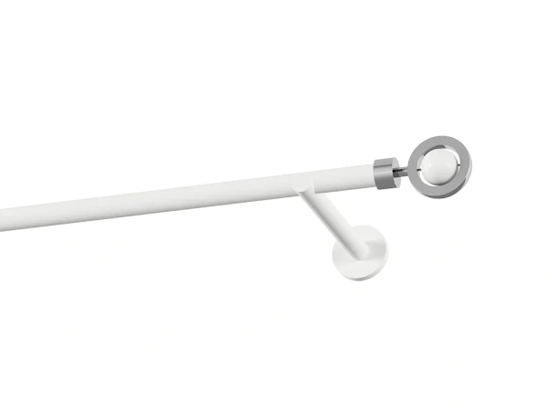 Garniža 19mm obyčajná tyč - 1rad - SFERA - biela 1