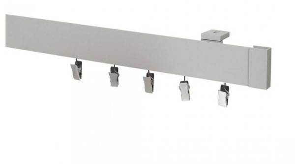 Garniže MODERN - jednoradové do stropu - odtieň INOX