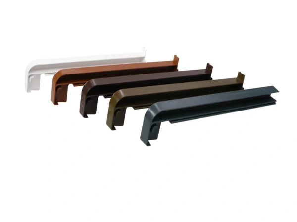 Vonkajšie hliníkové ťahané parapety - hnedá RAL 8003 2