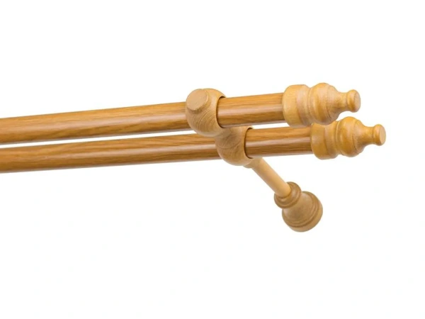 Garniže drevená 28x28mm dvojradové - DUB ZLATÝ 1