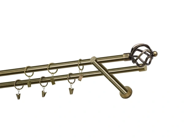 Garniže 16x16mm - dvojradové - SPIRAL - antik