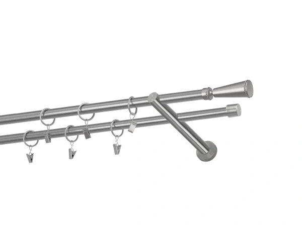 Garniže 16x16mm - dvojradové - MILANO CRYSTAL - satin