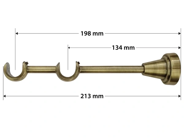 Garniže 19x19mm - dvojradové - ŽALUĎ - antik 4