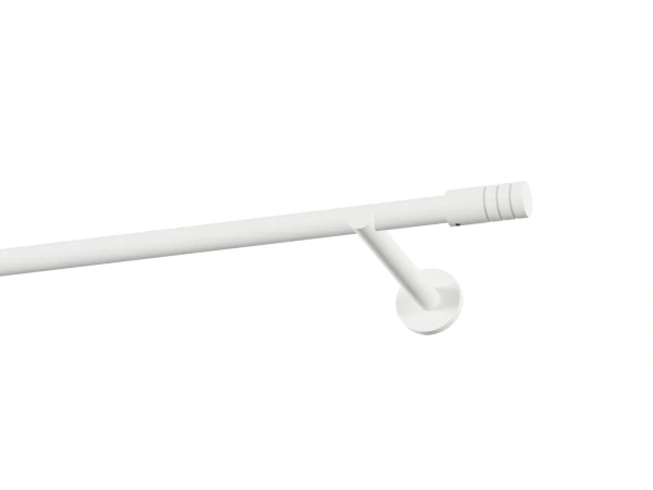 Garniža 19mm obyčajná tyč - 1rad - TECHNO - biela 1