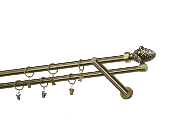 Garniže 16x16mm - dvojradové - ŽALUĎ - antik