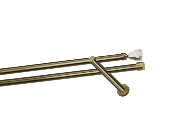 Garniže 19x19mm - dvojradové - CRYSTAL CONE - antik 1