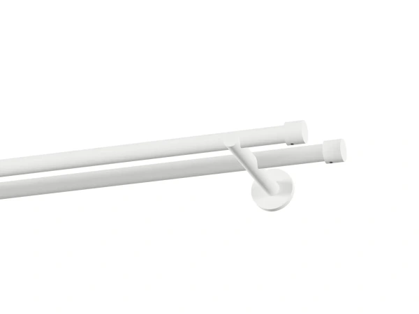 Garniža 19x19mm obyčajná tyč - 2rady - PULLO - biela 1