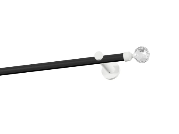 Garniža 19mm drážková tyč - 1rad - GUĽA CRYSTAL - čierno biela 1