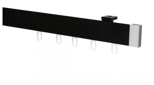 Garniže MODERN - jednoradové do stropu - odtieň ČIERNA