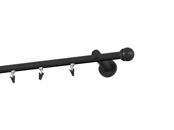 Garniža 19mm drážková tyč - 1rad - TODI MAX - čierna 2