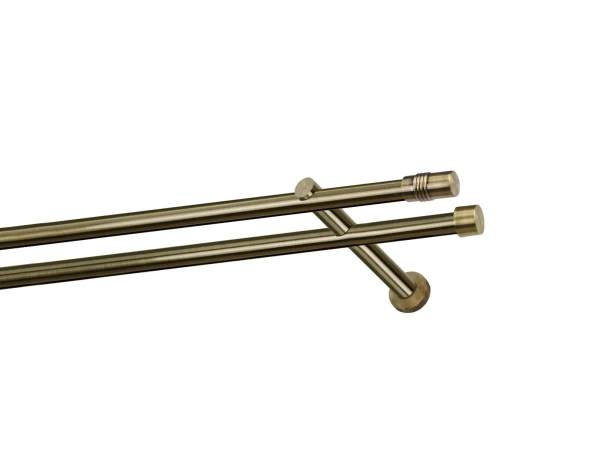 Garniža 19x19mm - drážková tyč - 2rady - CYLINDER - antik 1