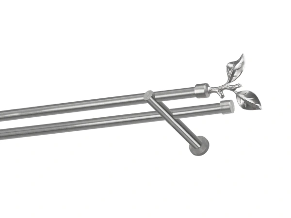 Garniže 19x19mm - dvojradové - LIST ROSE - satin 1