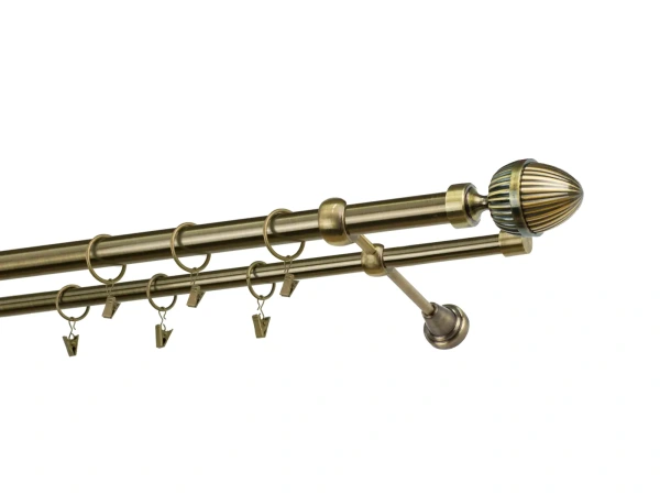 Garniže 25x16mm - dvojradové - ODEON - antik