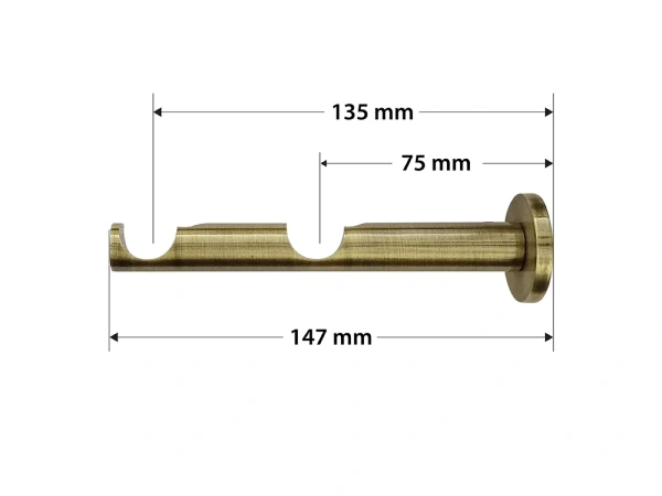 Garniže 19x19mm - dvojradové - CYLINDER CRYSTAL - antik 3