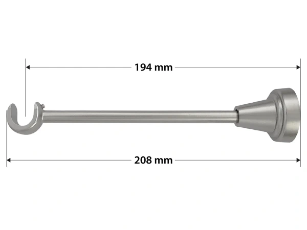 Garniže 16mm - jednoradové - CYLINDER - satin 4