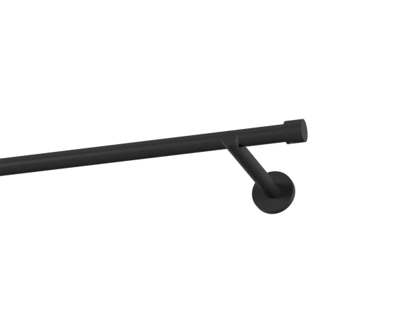 Garniža 19mm obyčajná tyč - 1rad - PULLO - čierna 1