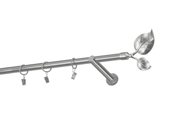 Garniže 19mm - jednoradové - LIST VEĽKÝ - satin