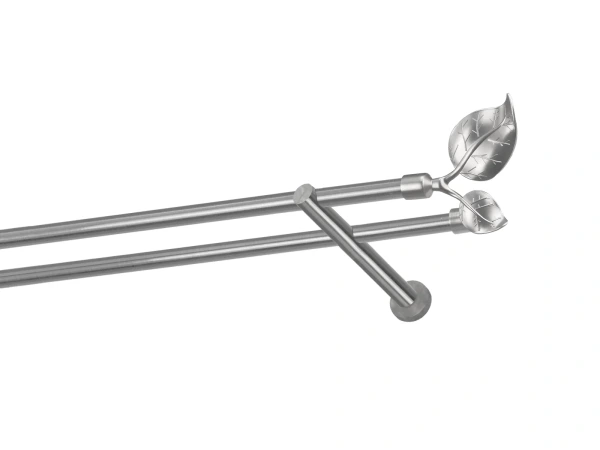 Garniže 16x16mm - dvojradové - LIST VEĽKÝ - satin 1