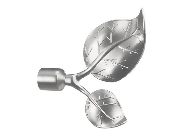 Garniže 19x19mm - dvojradové - LIST VEĽKÝ - satin 2