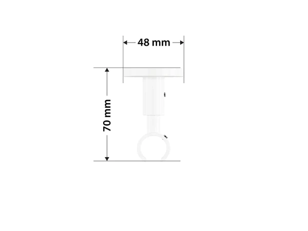 Garniža 19mm drážková tyč - 1rad - PARIS - čierno biela 5