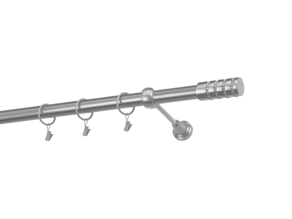 Garniže 25mm - jednoradové - CYLINDER CRYSTAL - satin